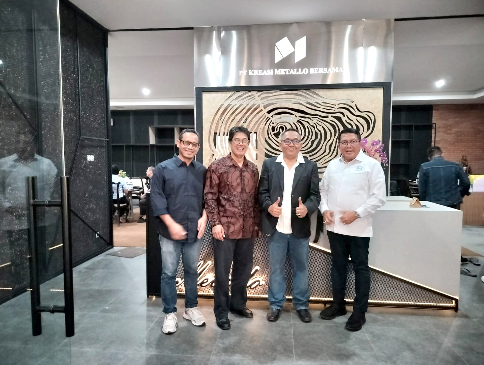 Menghadiri Undangan Pembukaan Pabrik Baru PT.Kreasi Metallo Bersama di Ciseeng.